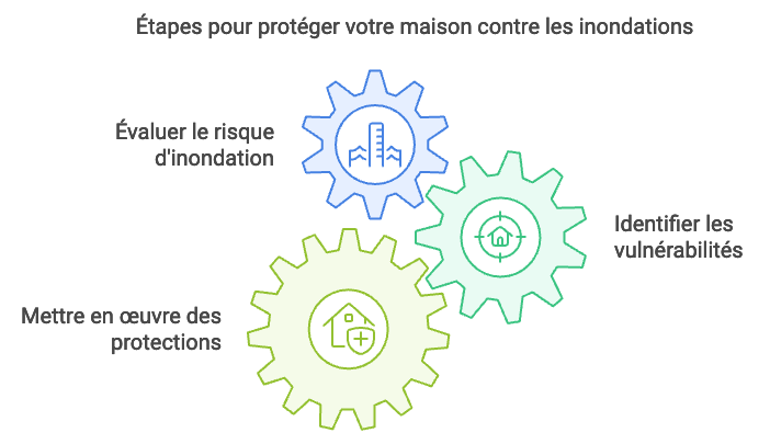 Les étapes pour évaluer le risque d'inondation