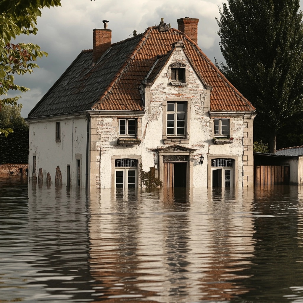 Maison sous eau en france