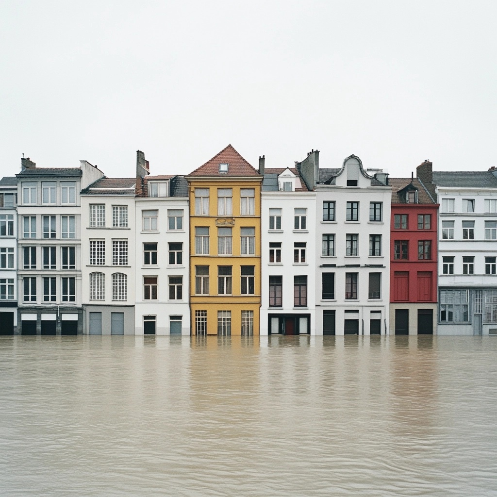 inondation de la Meuse à Liege